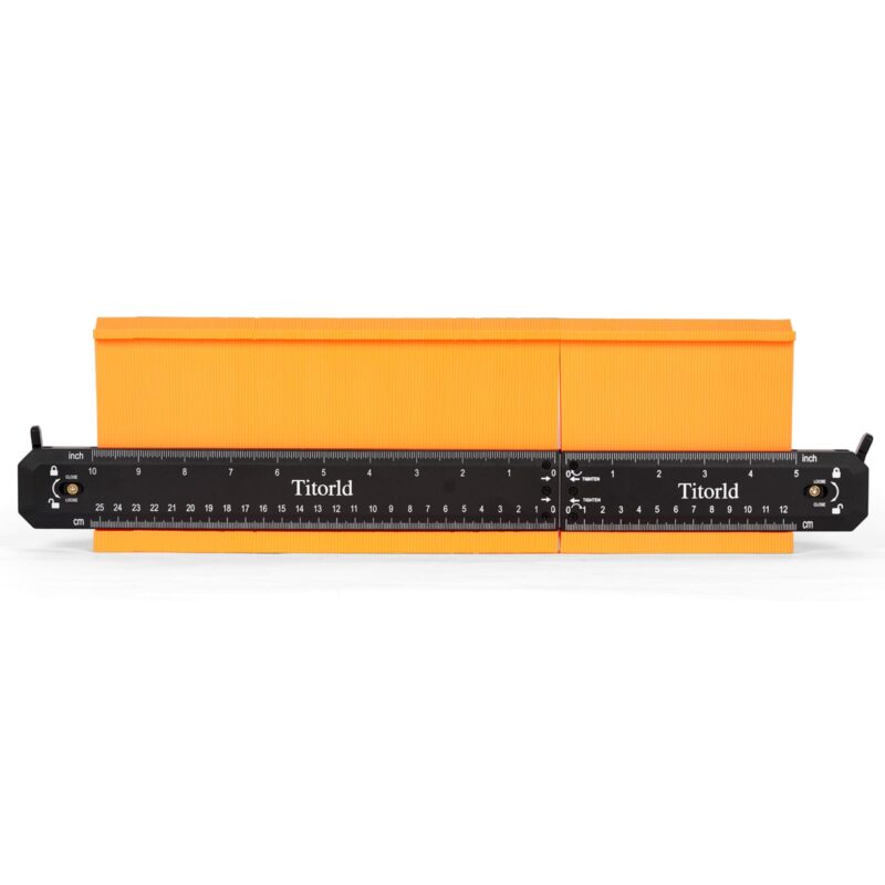 Titorld Contour Gauge Profile Tool (10 Inch), Fathers Day, Shape Duplicator with Lock, Unique Gifts for Men Dad Husband from Daughter Son Wife, Flooring Tools for Woodworking, Construction - Image 2