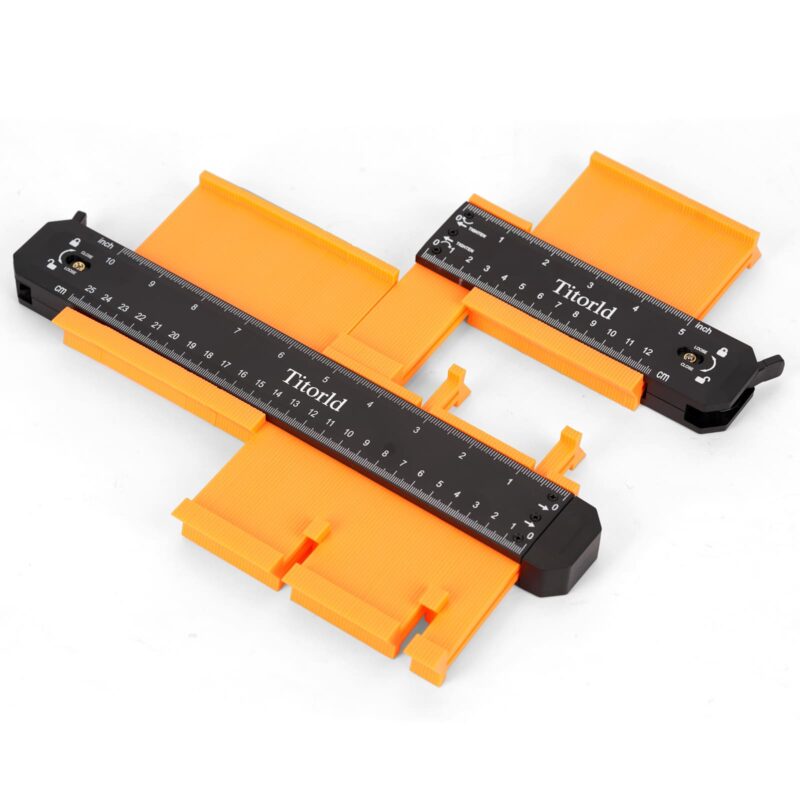 Titorld Contour Gauge Profile Tool (10 Inch), Fathers Day, Shape Duplicator with Lock, Unique Gifts for Men Dad Husband from Daughter Son Wife, Flooring Tools for Woodworking, Construction - Image 5