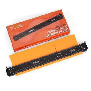 Titorld Contour Gauge Profile Tool (10 Inch), Fathers Day, Shape Duplicator with Lock, Unique Gifts for Men Dad Husband from Daughter Son Wife, Flooring Tools for Woodworking, Construction